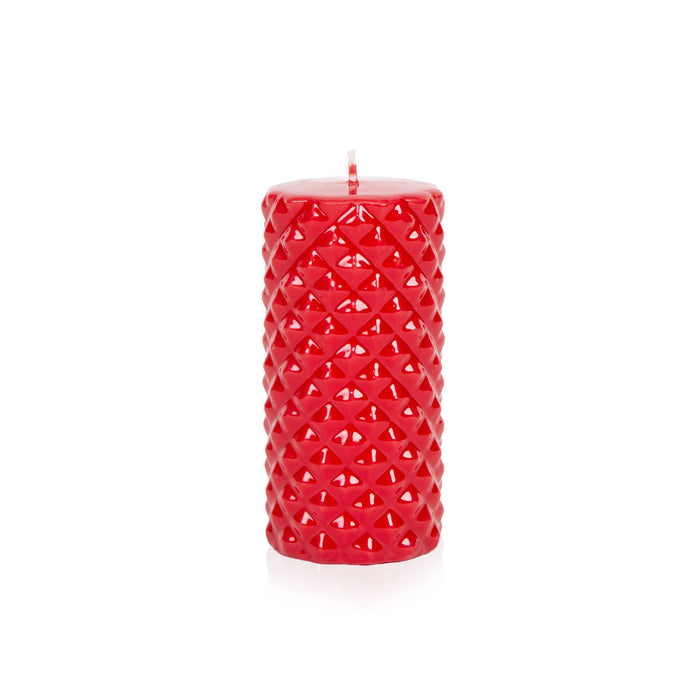 Spikes Pillar Candle Red Large