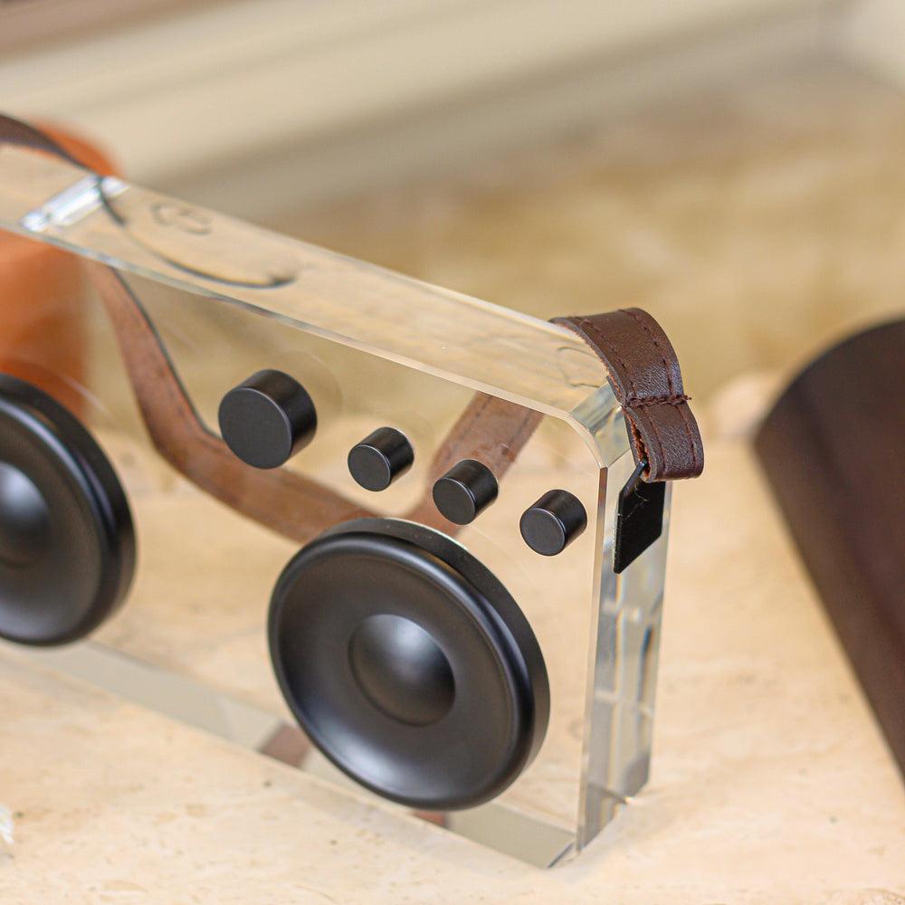 Scandinavian Soundbox Decor Object | Premium Nordic Designer Accent | Showpiece for Living Room