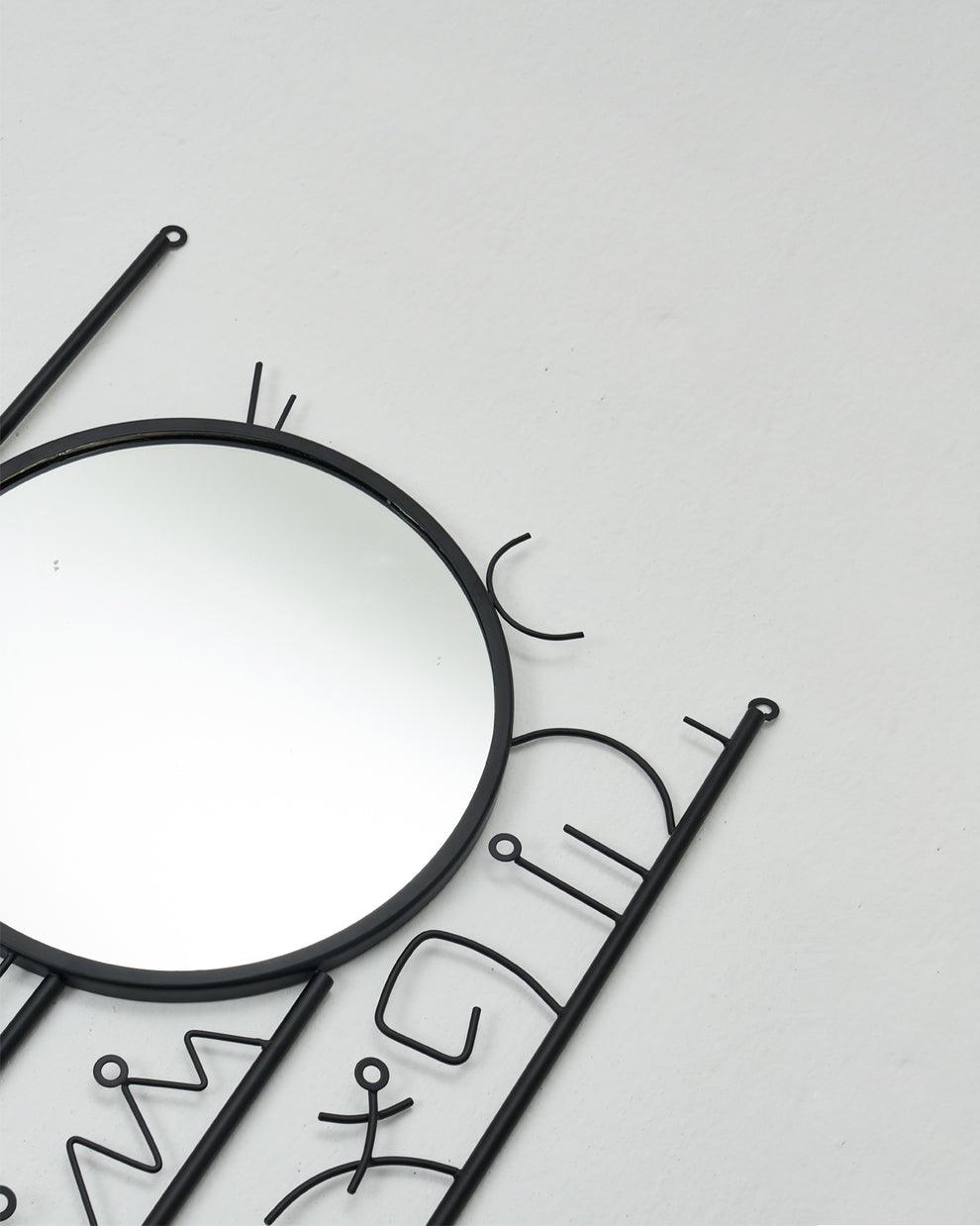 Glyph Designer Mirror | Decorative & Antique Wall Mirror | Unique Design Wall Mirror