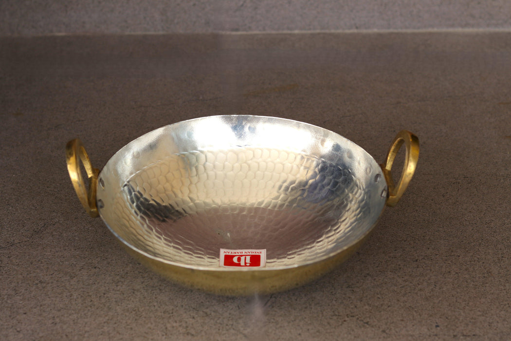 Traditional Peetal kadai For Cooking | Brass Wok For Home & Restaurant