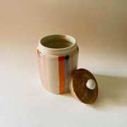 The Rayée Jar | Orange, White & Blue