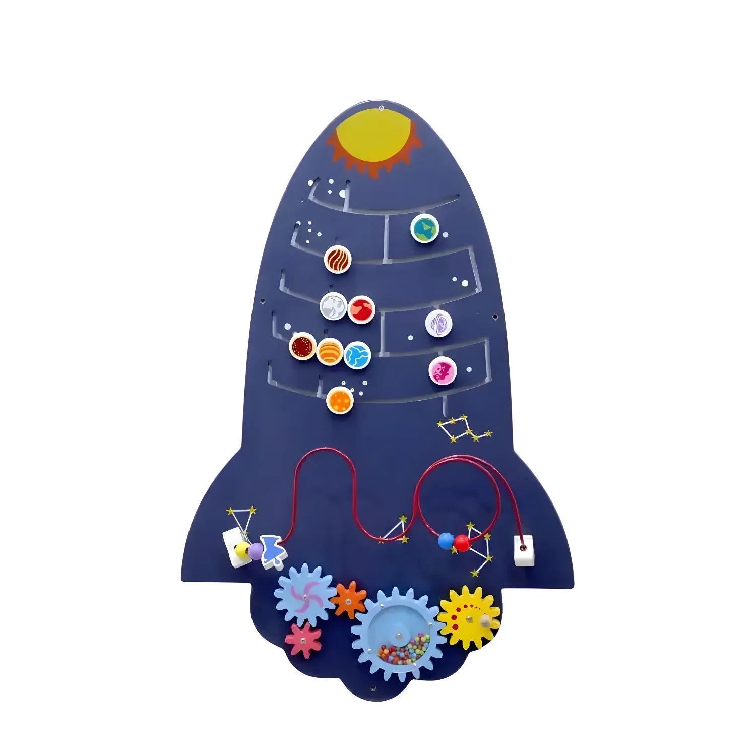 Creativity Small Rocket Wall Toy with Motor Skill Development