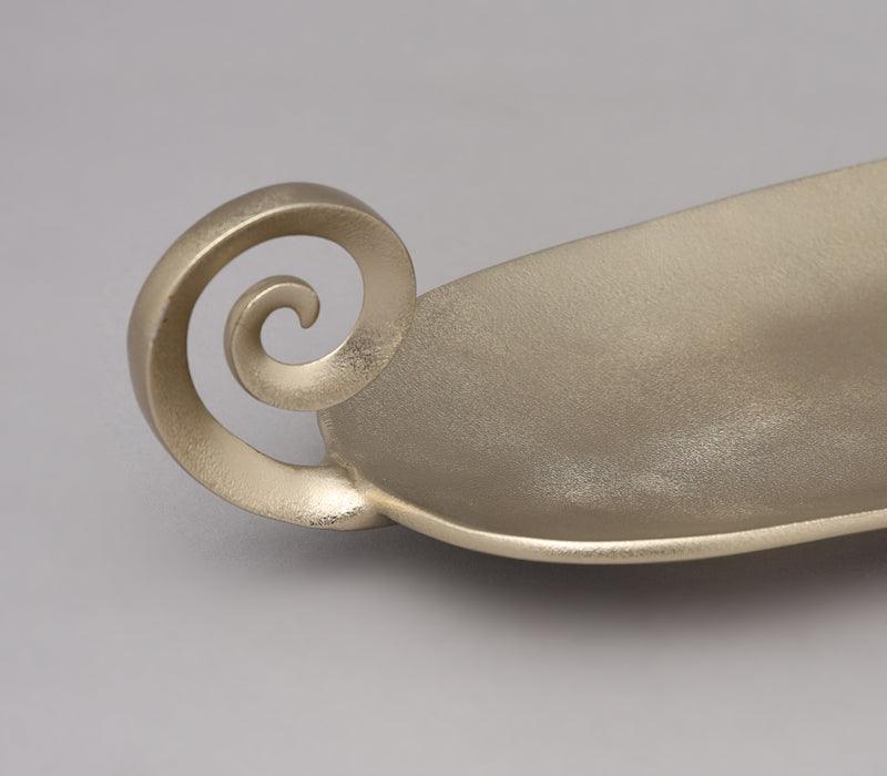 Swirl Platter | Gold Finished
