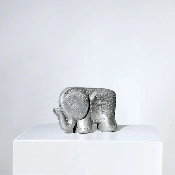 Eleva - Decorative Elephant Fiber/Aluminum Sculpture