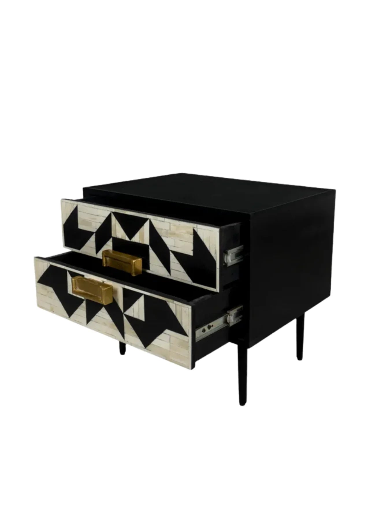 Inlay Marvin Bedside Table with Legs - Kingsley