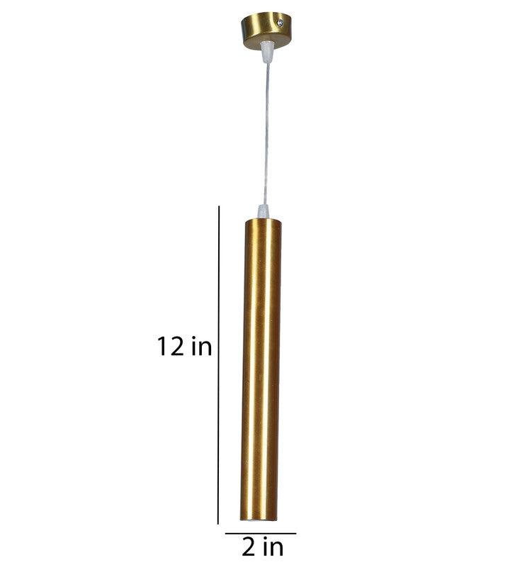 Gold Iron Hanging Light | Inbuilt LED |  Lunara