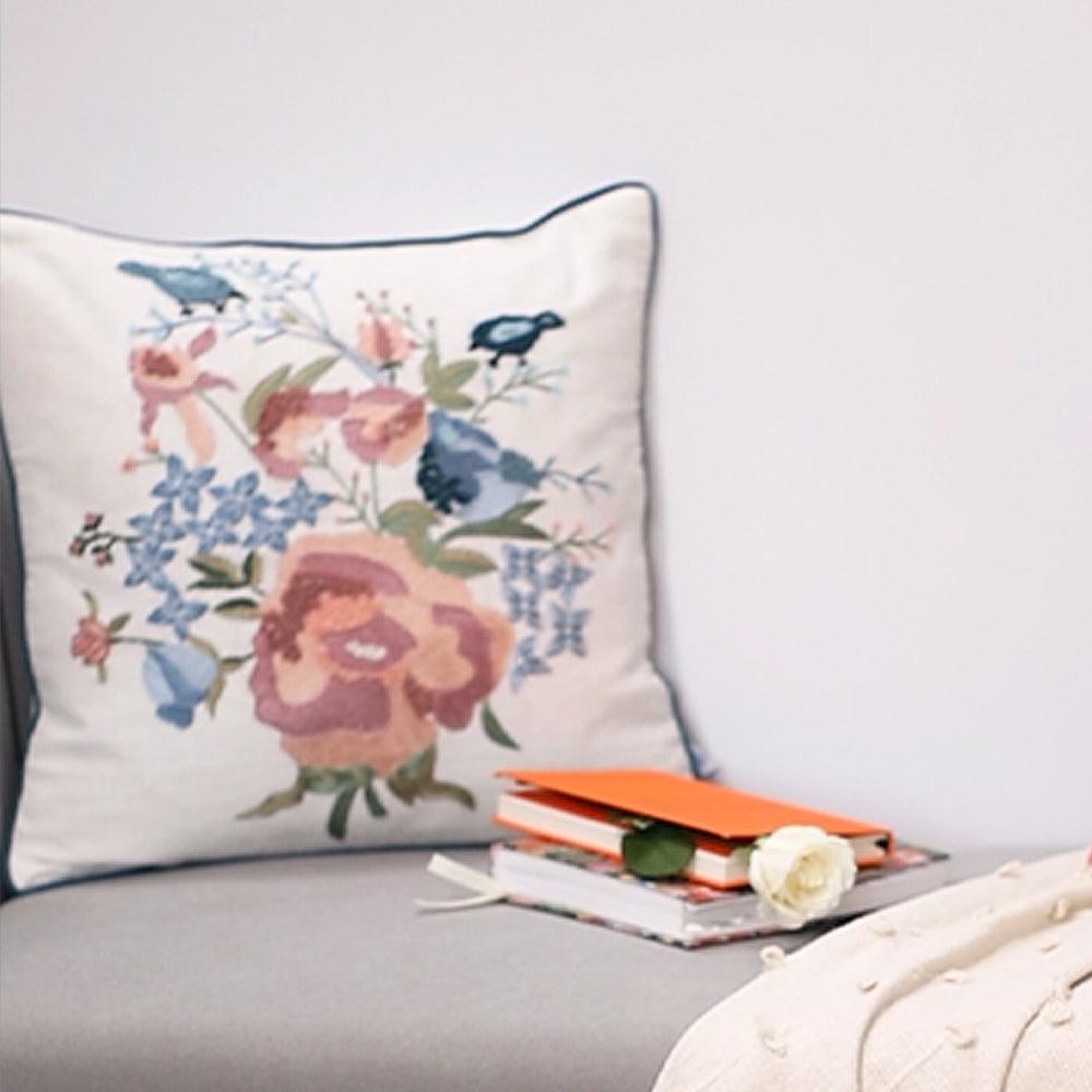 Springtime Peonies Cushion Cover