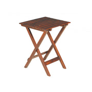 Latt Folding Table | Sheesham Wood Portable Side Table | Patio Table