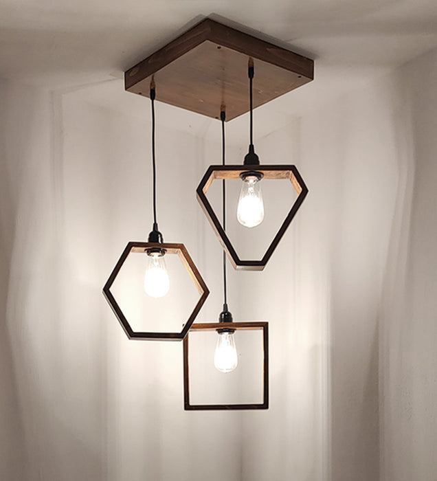 Clark Brown Cluster Hanging Light & Pendant for Dining | Ceiling Lamp