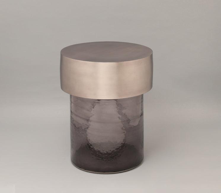 Mystic Mirage Side Table for Living Room | Designer End Table | Glass Corner Tables
