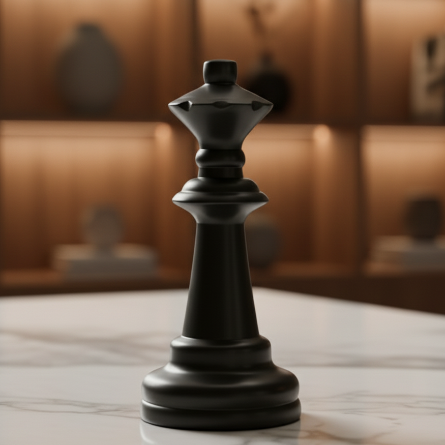 Chess Black Queen Small