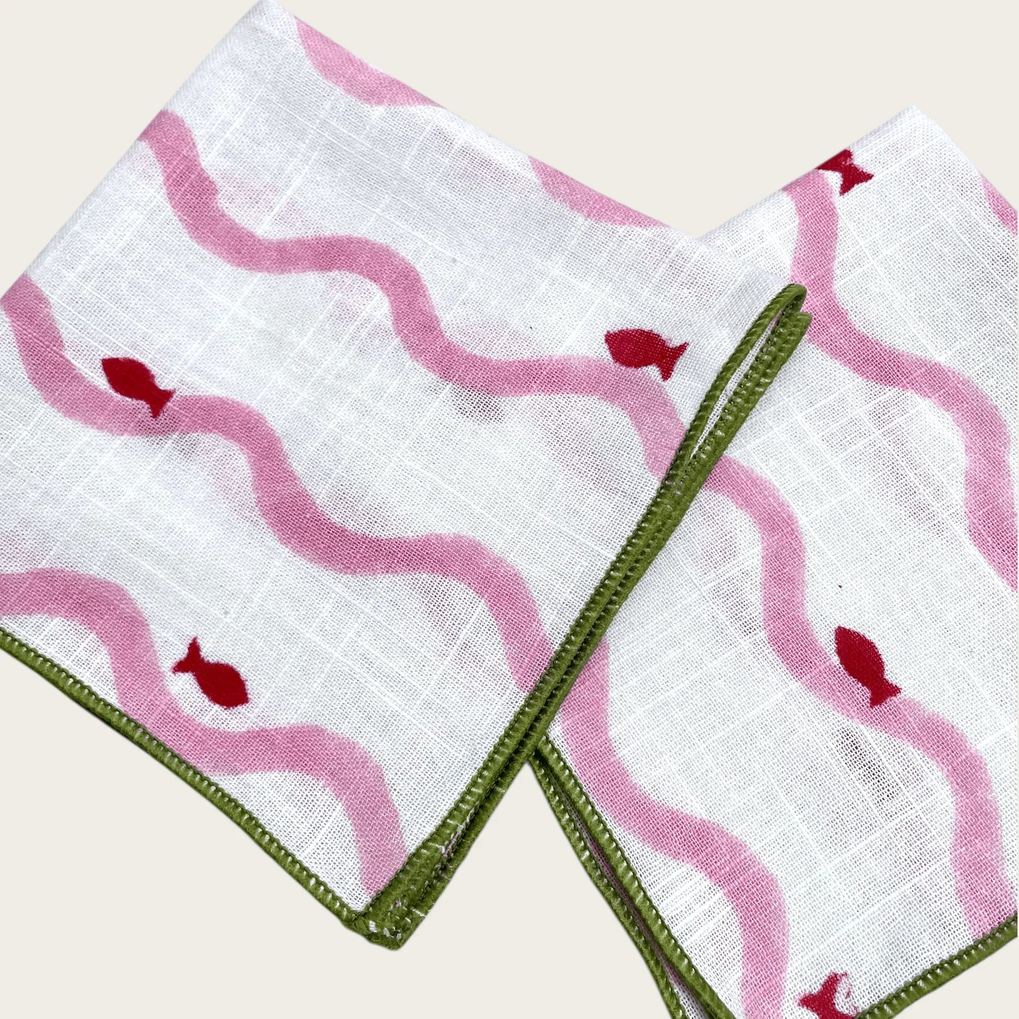 fin & flow | Kerchief Squares | Slub Cotton