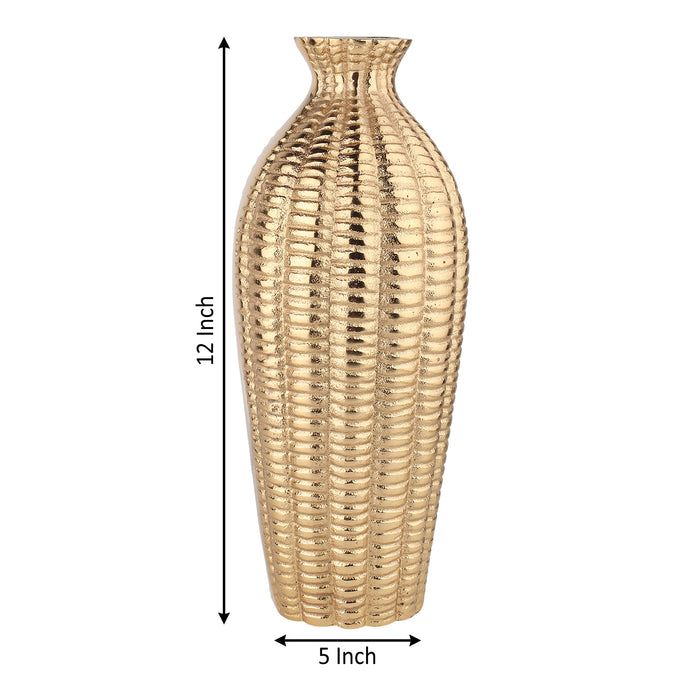 Serene Metallica Vase Gold