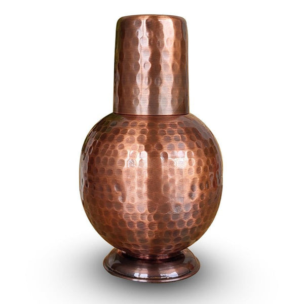 Surahi Copper Jar Lota for Dinning Table | Bottle Jugs - Ikiru