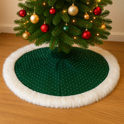 Green Sequin Christmas Tree Skirt (31")