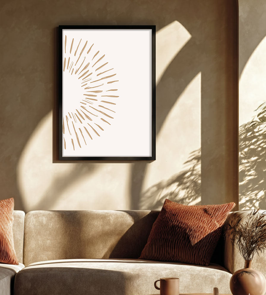 Burst – White – Elegant White Wall Painting