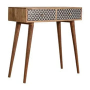 Valentina Console Table for Living Room | Solid Mango Wood Entryway Table