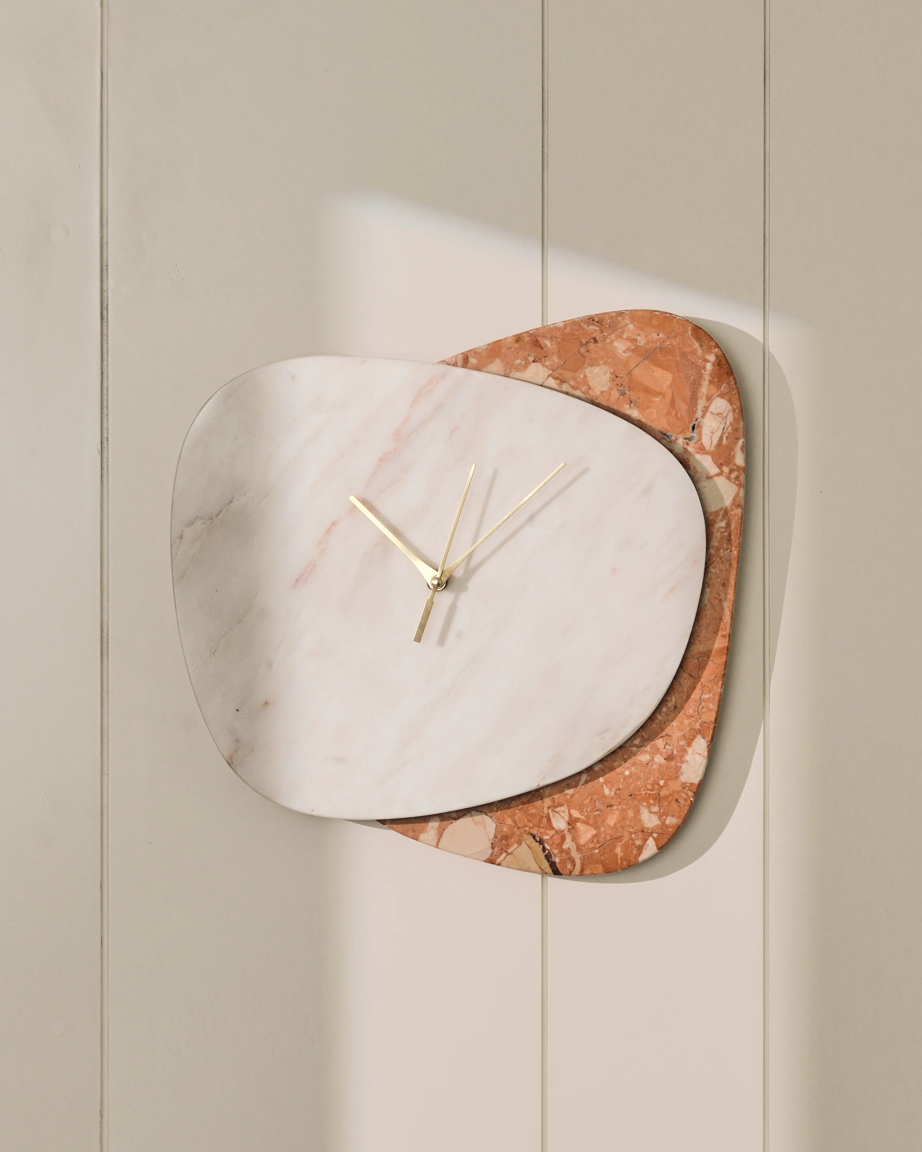 Sven - White & Rosso Wall Clock