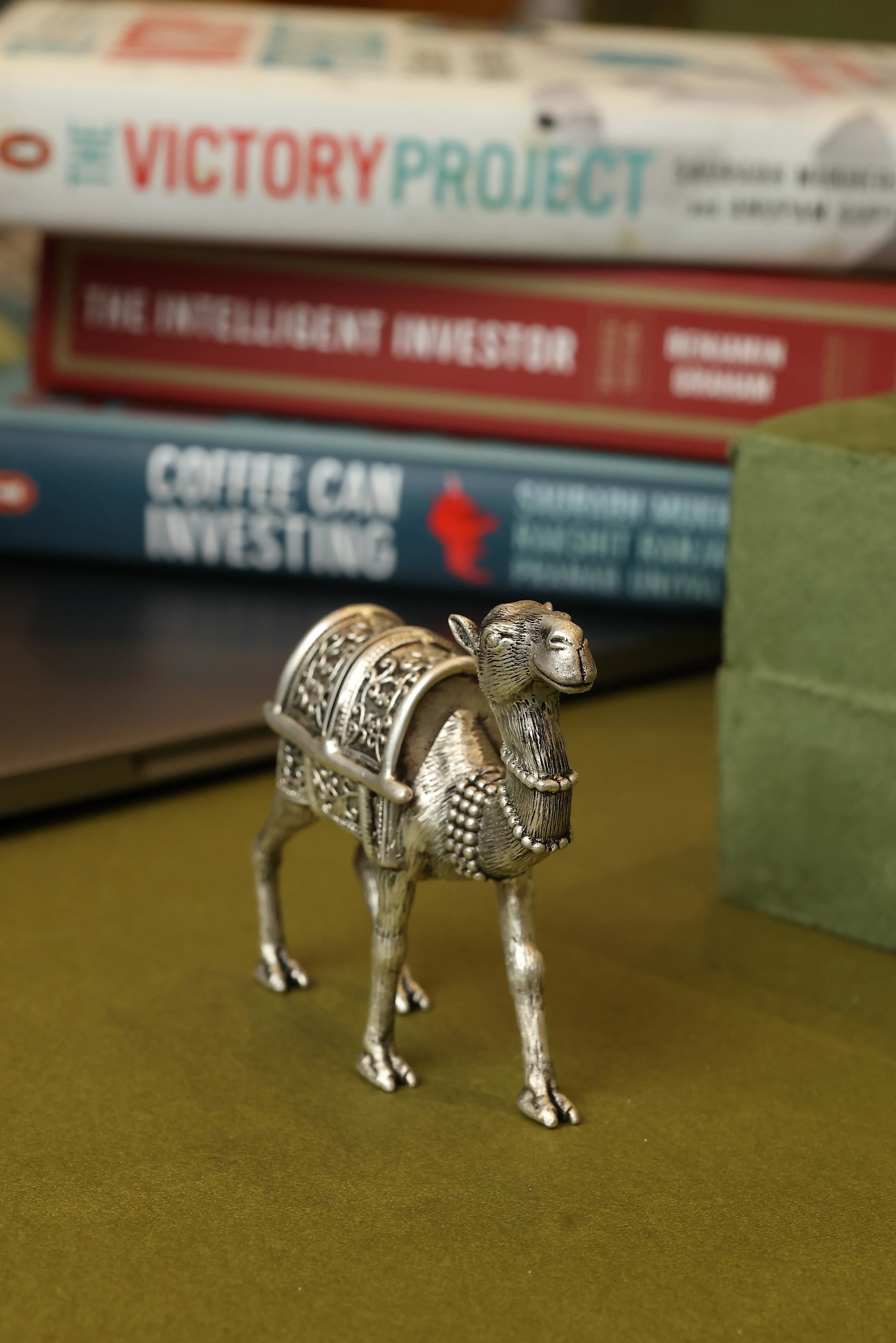 Silver Plated Brass Royal Camel Card Holder