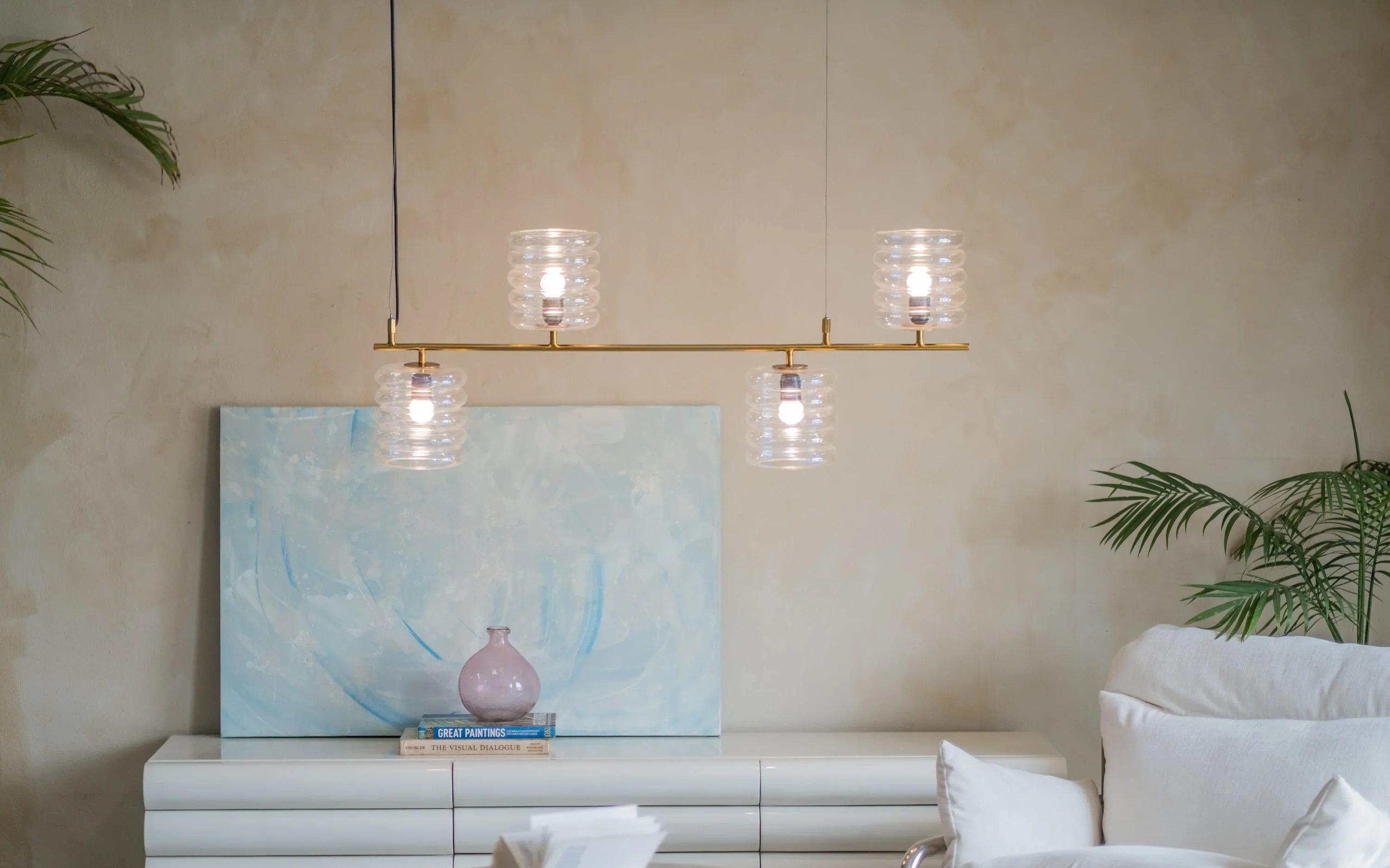 Unio Chandelier | Mild Steel and Glass