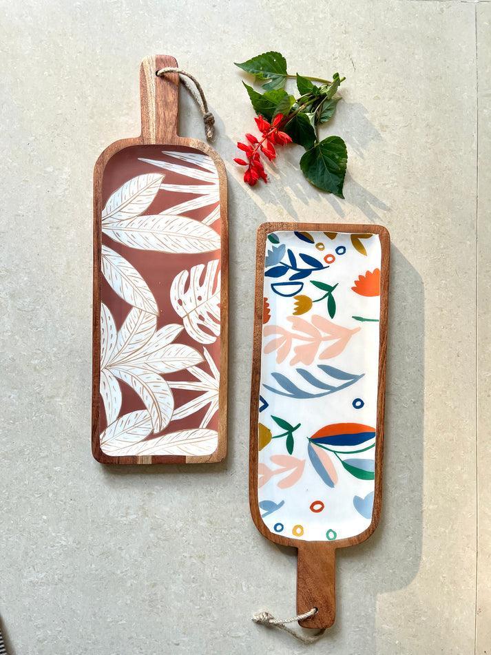 Handcrafted Small Wooden Platters & Decorative small wood platters For parties