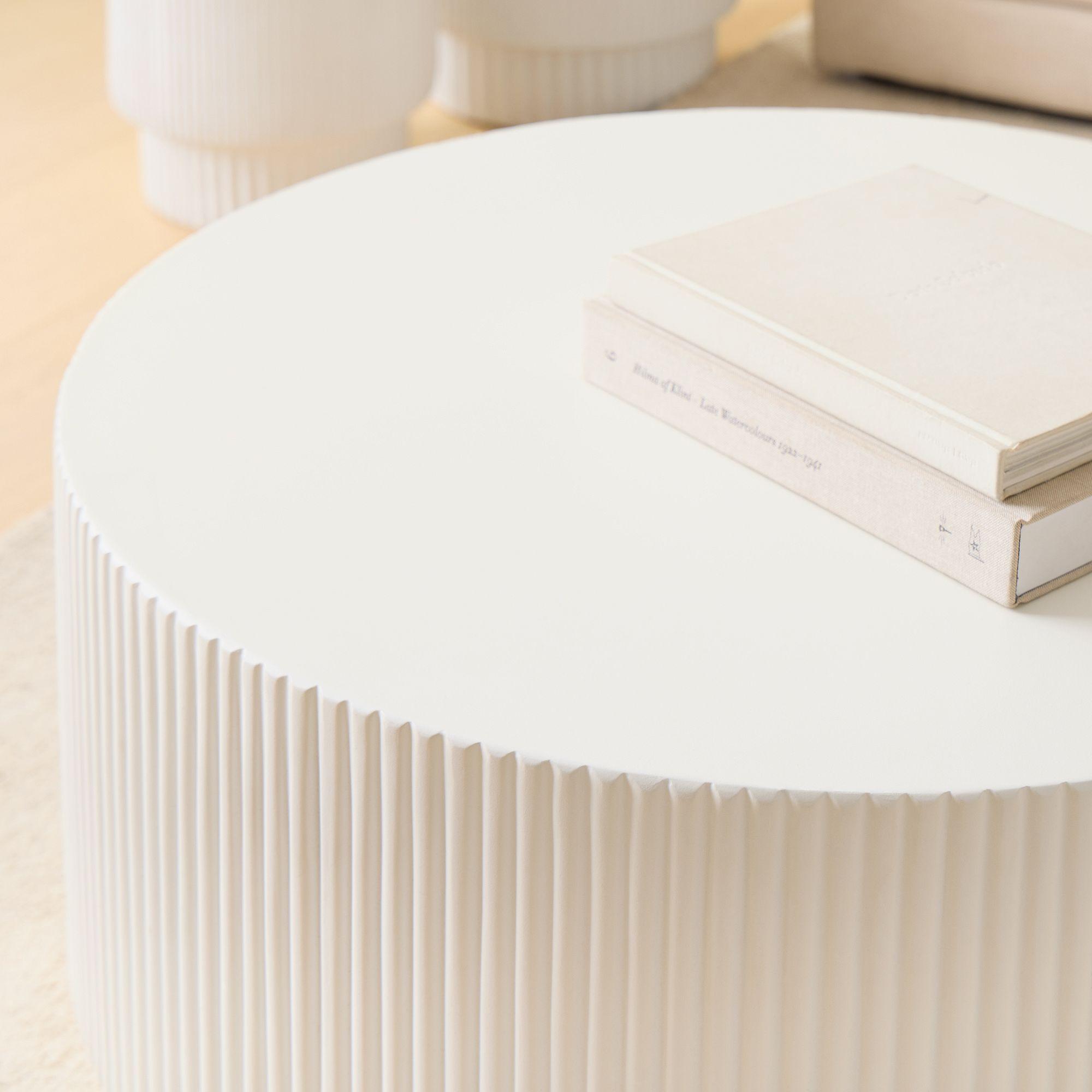 Sophisticated Stripe Coffee Table | Designer Tea Table | Wooden Center Table for Living Room