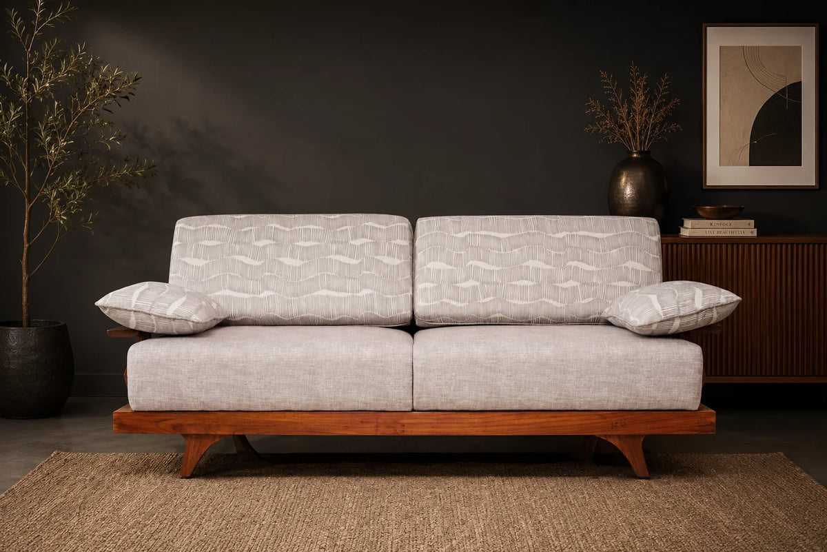 Bezo 3-seater wooden Sofa