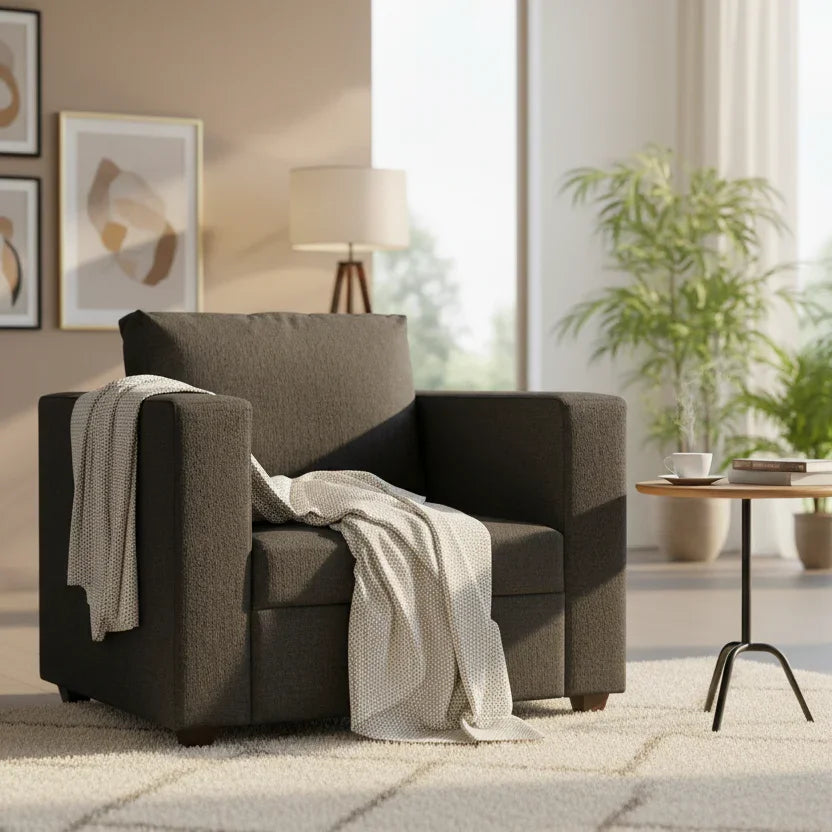 Agatti Fabric Sofa (Granite Grey)