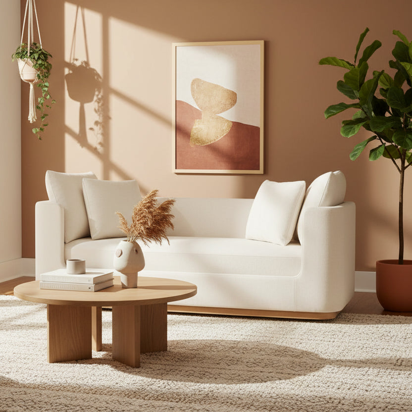 Dovaire Fabric Upholstery & Ash Wood Base Daybed/Chaise