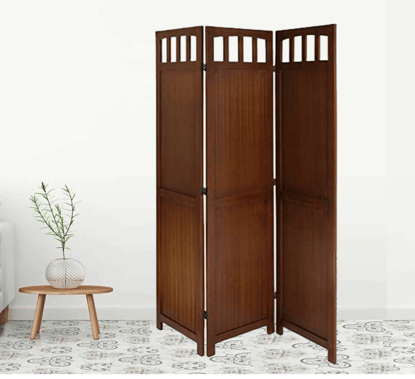 Mango Wood Room Separator with Intricate MDF Jali