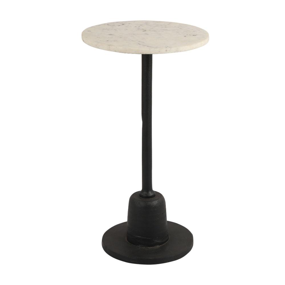 Draco Marble Top Side Table For Living Room | Tea Table | End Table