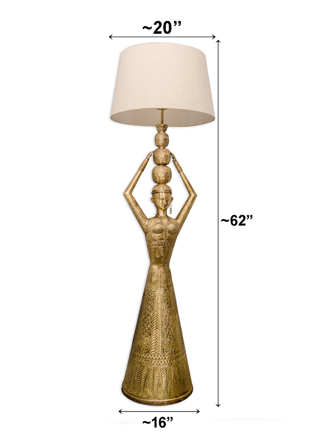 Kalash Figurine Floor Lamp
