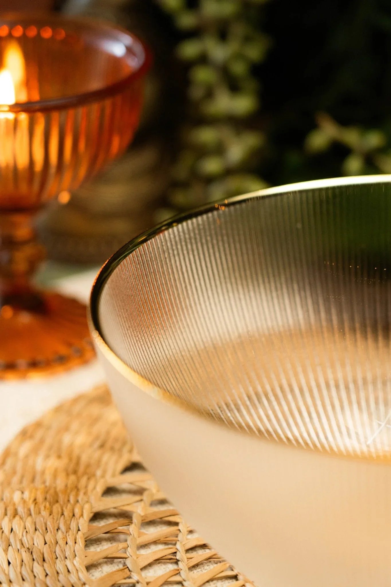 Genda Saaj Glass Serving Bowl