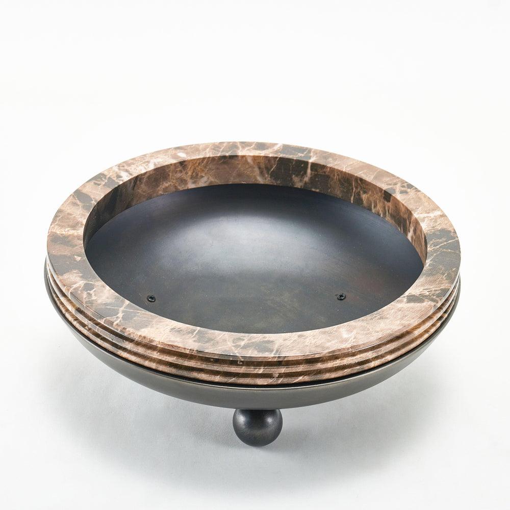 Marble And Brass Vase