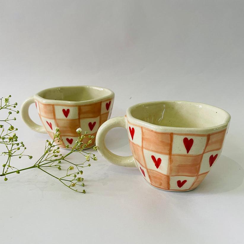 The Pinkeeey Cups | White & Pink