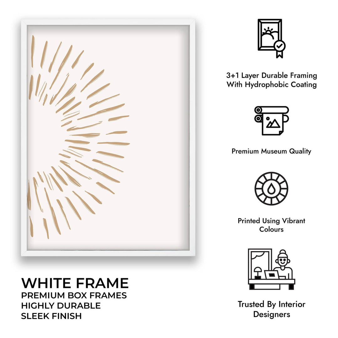 Burst White Wall Painting