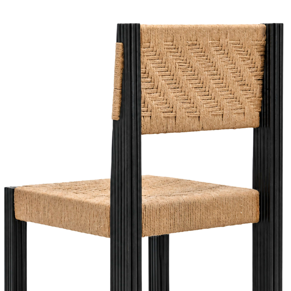 Tessa Black Teakwood Dining Chair