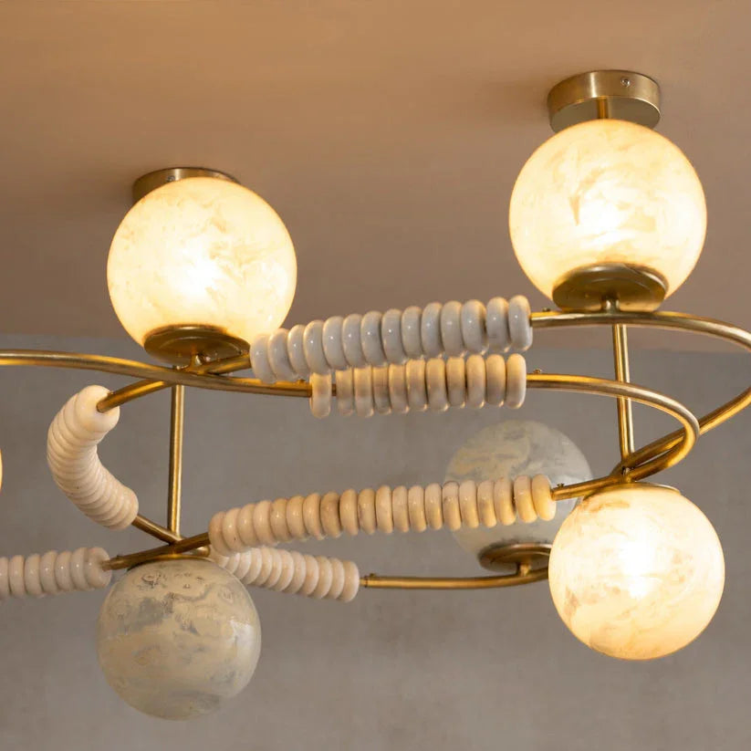 Virga Gold Chandelier