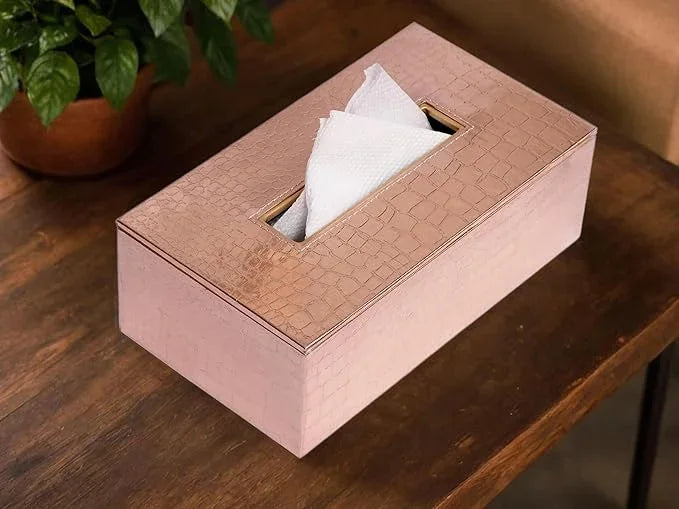 Leather Tissue Box-Bottle
