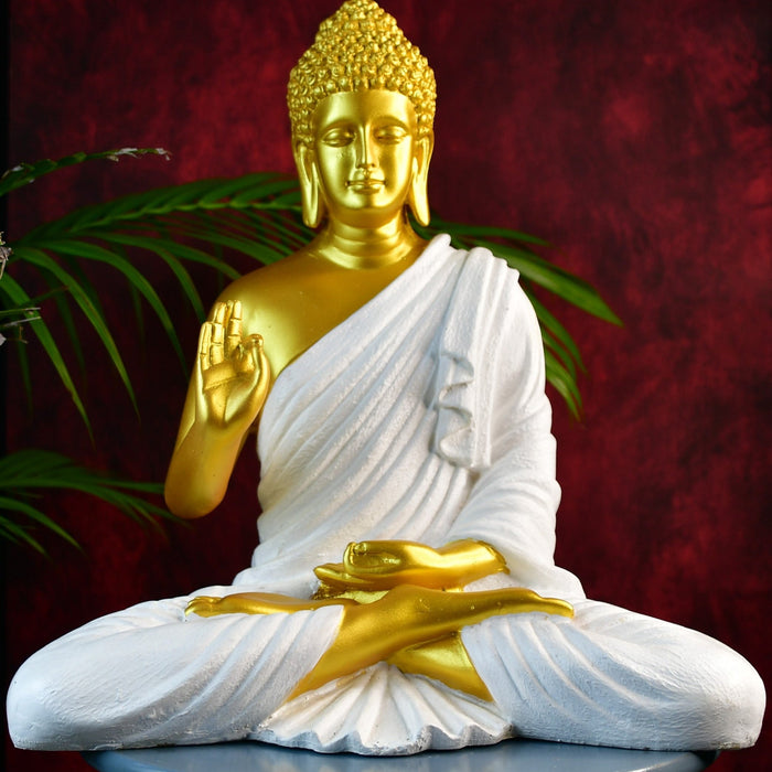 Resin Gold Buddha Decor