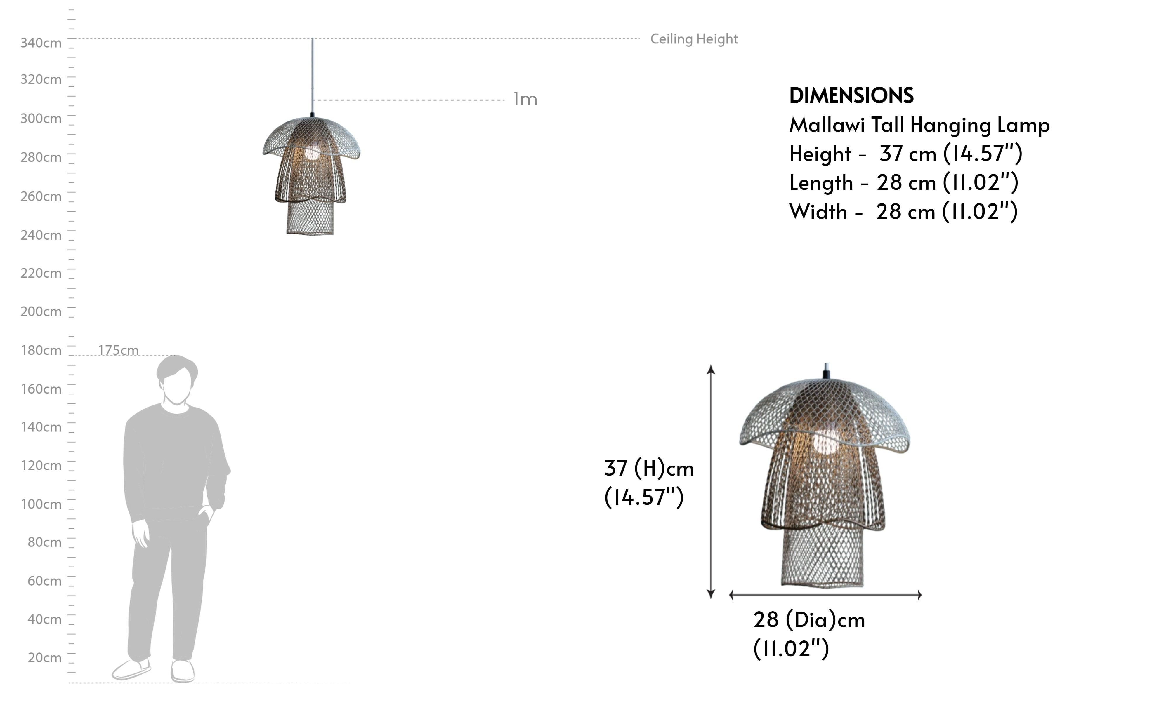 Mallawi Tall Hanging Lamp