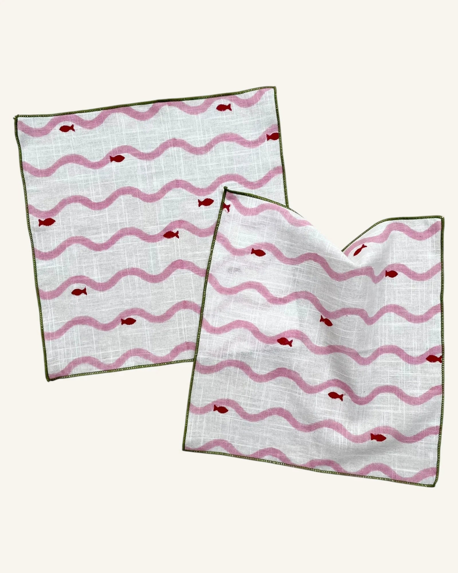 fin & flow | Kerchief Squares | Slub Cotton