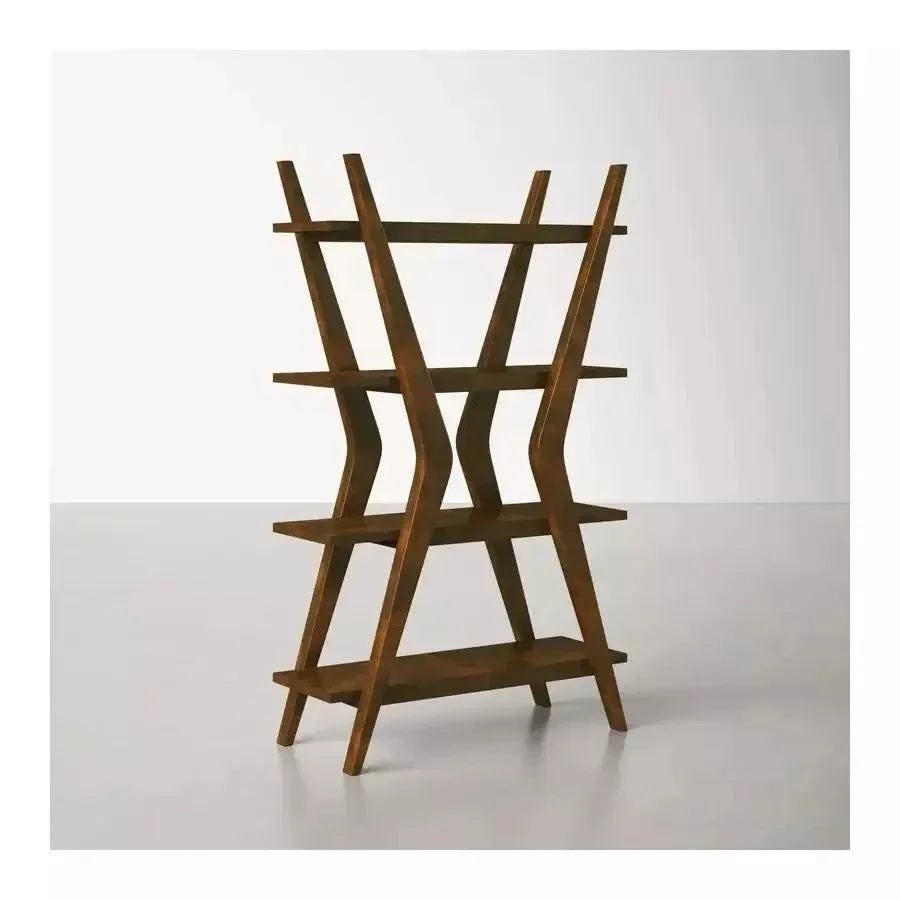 Lotus Solid Wood Bookshelf