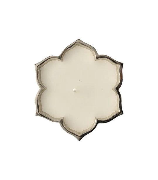 Set Of 2 Alumnum Cast Aroma Candle