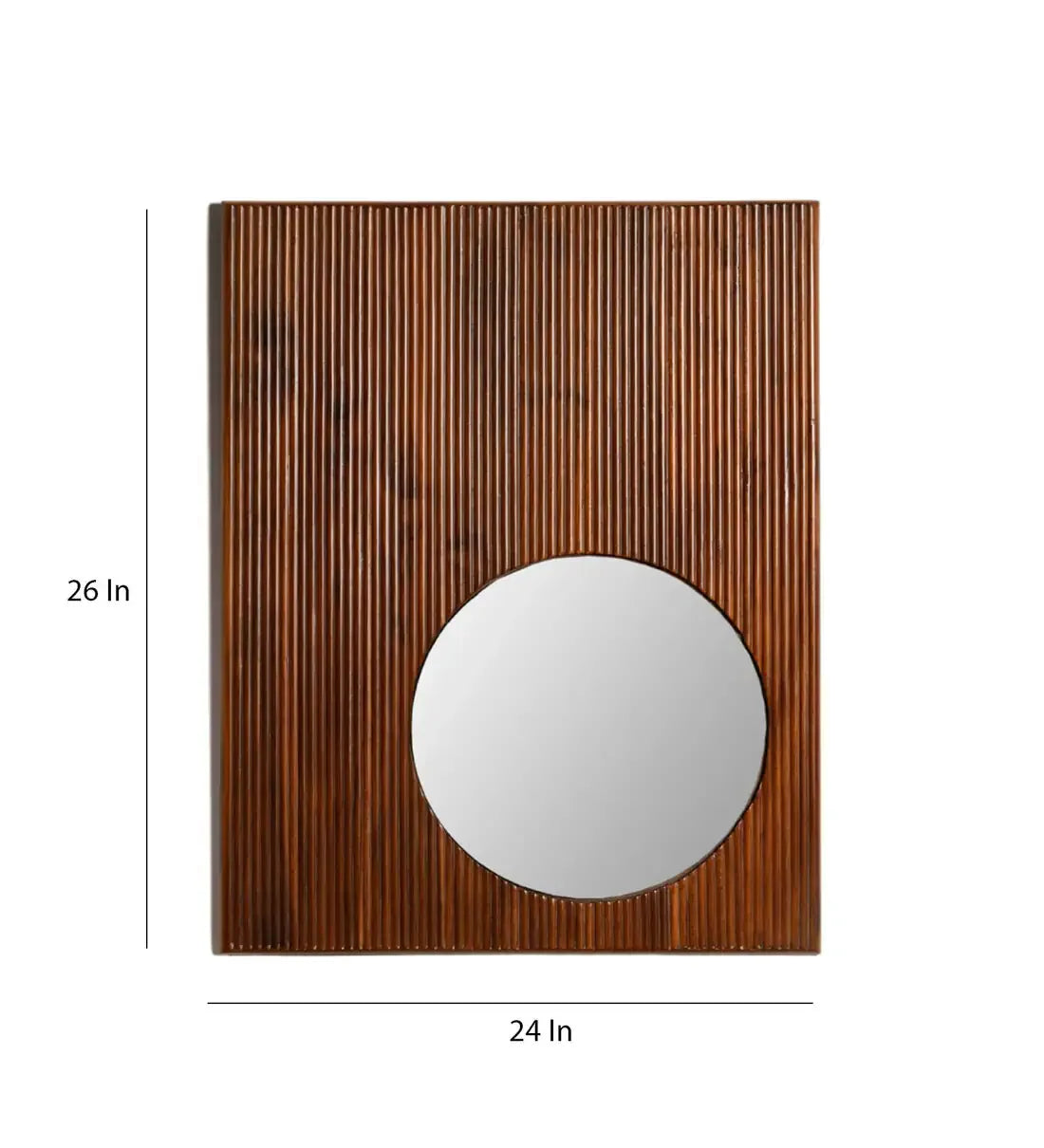 Focal Teak Wall Mirror | Decorative Mirror for Home