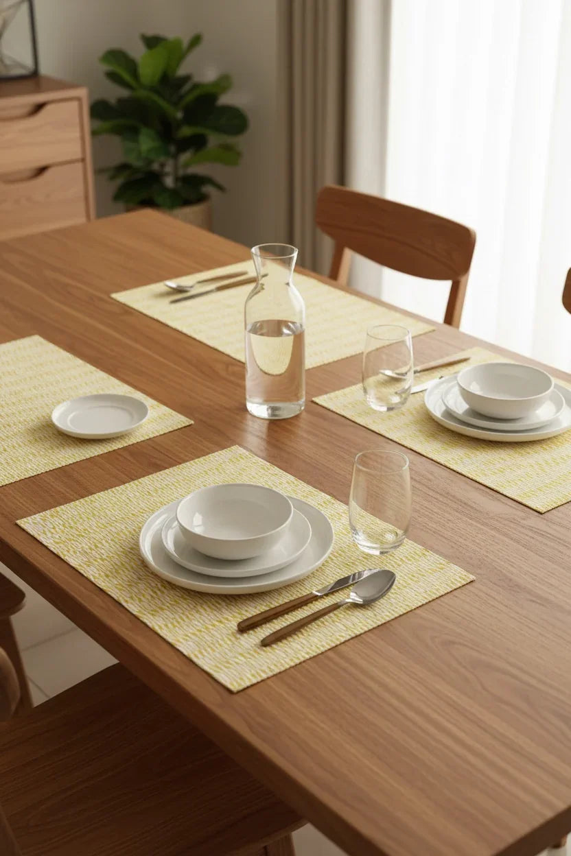 Fork Frolics Decorative Table Mats & Decorative Cotton Placemats - Set of 2