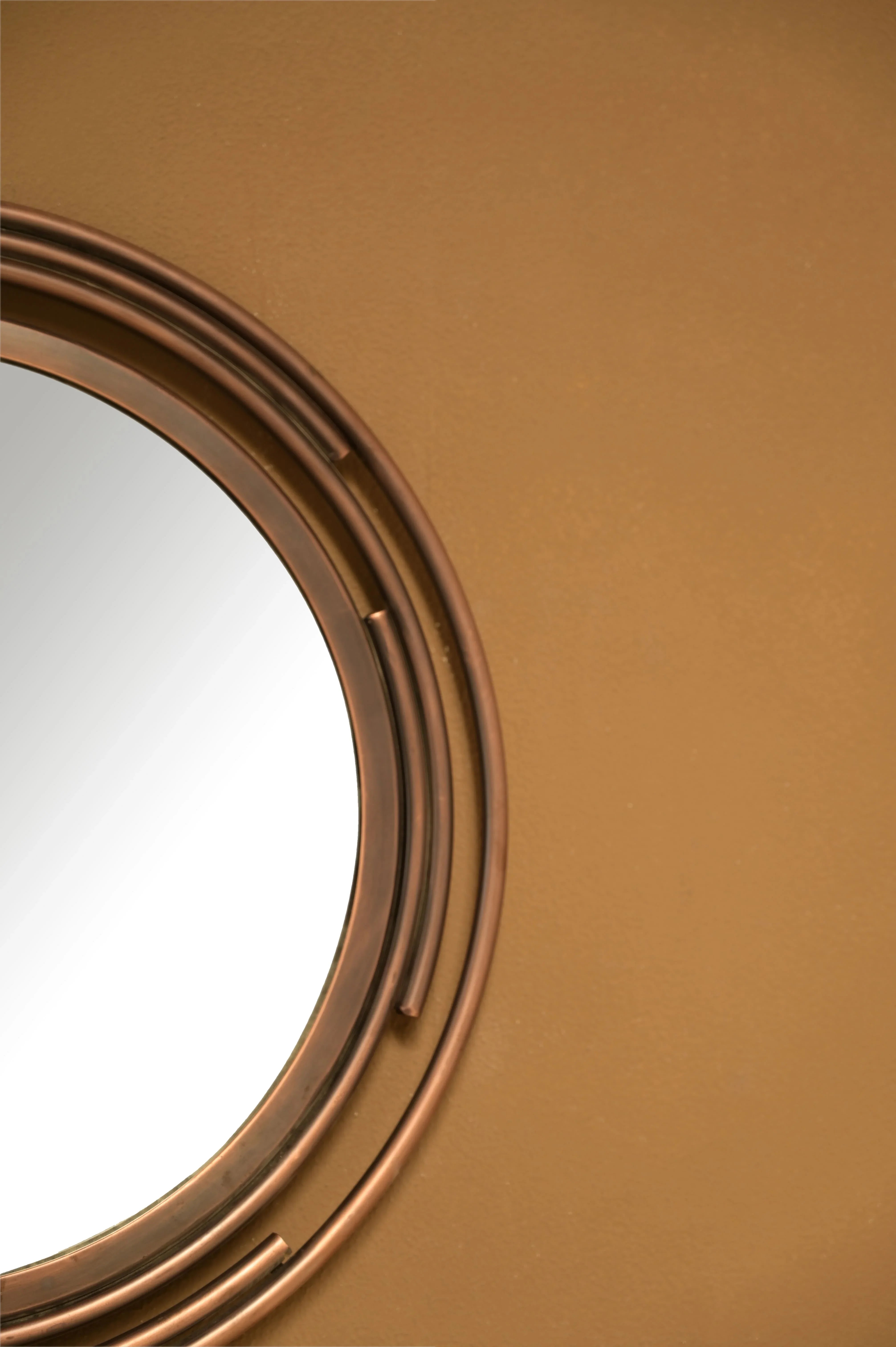 Twisted Frame Round Wall Mirror | Antique Mirror for Wall Decor