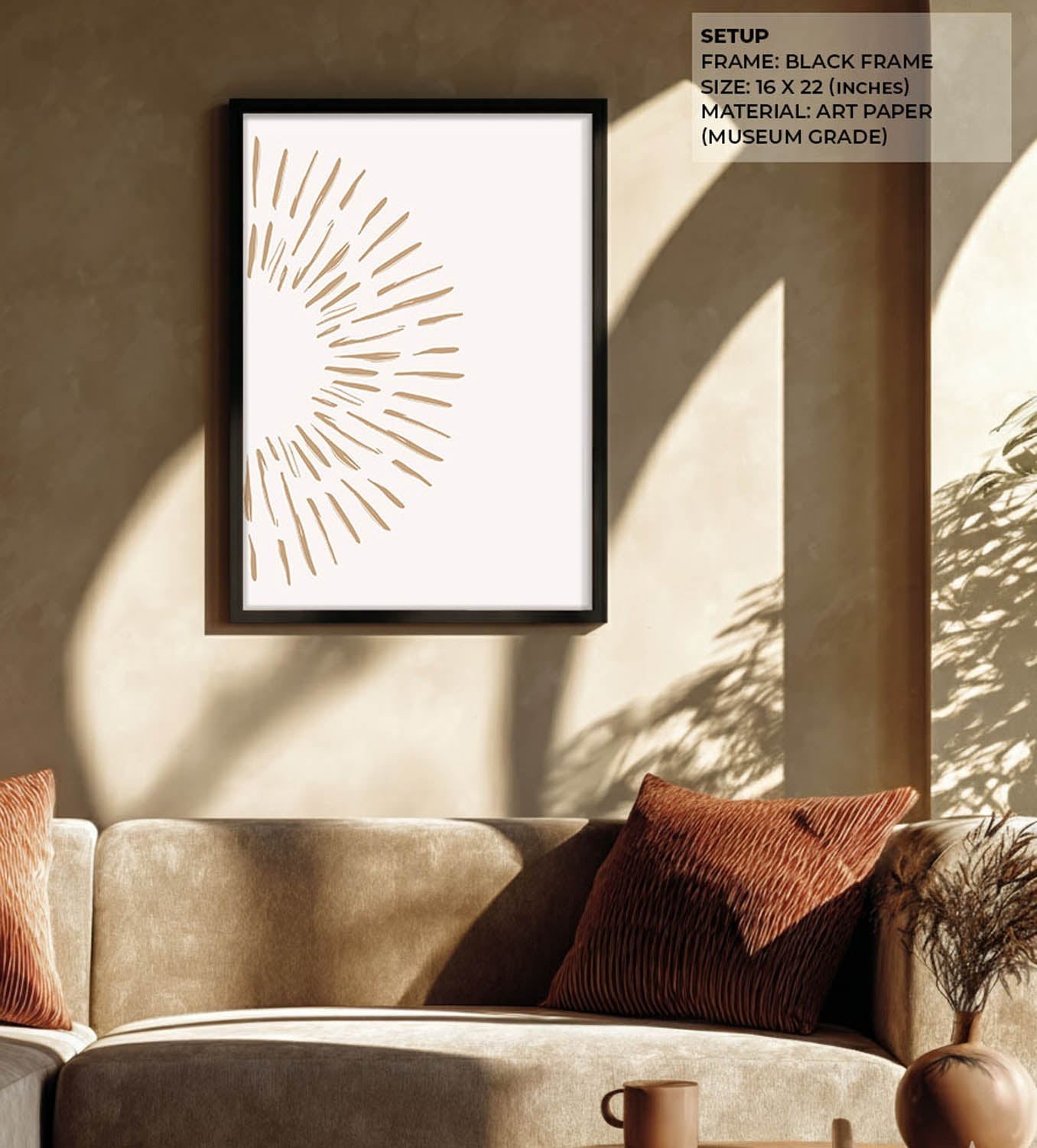 Burst White Wall Painting