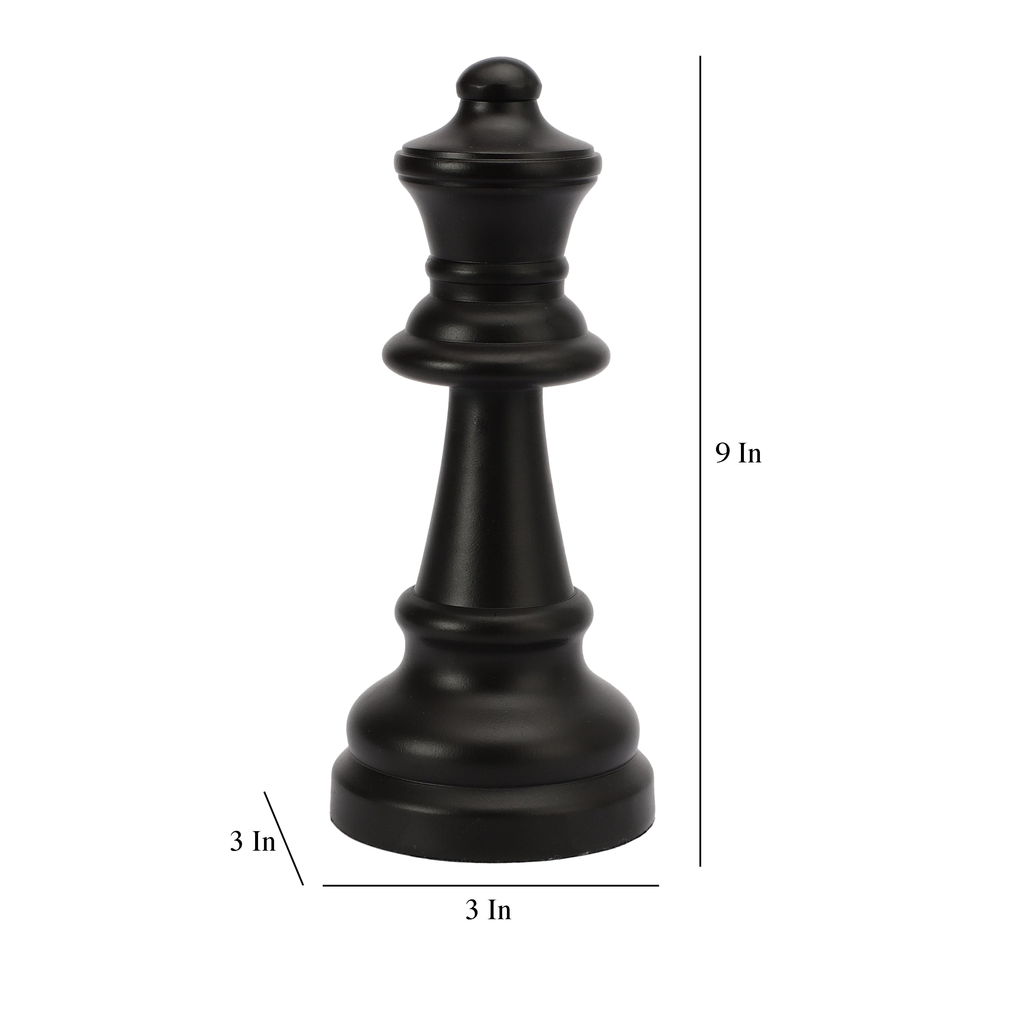 Chess Queen Black Showpiece
