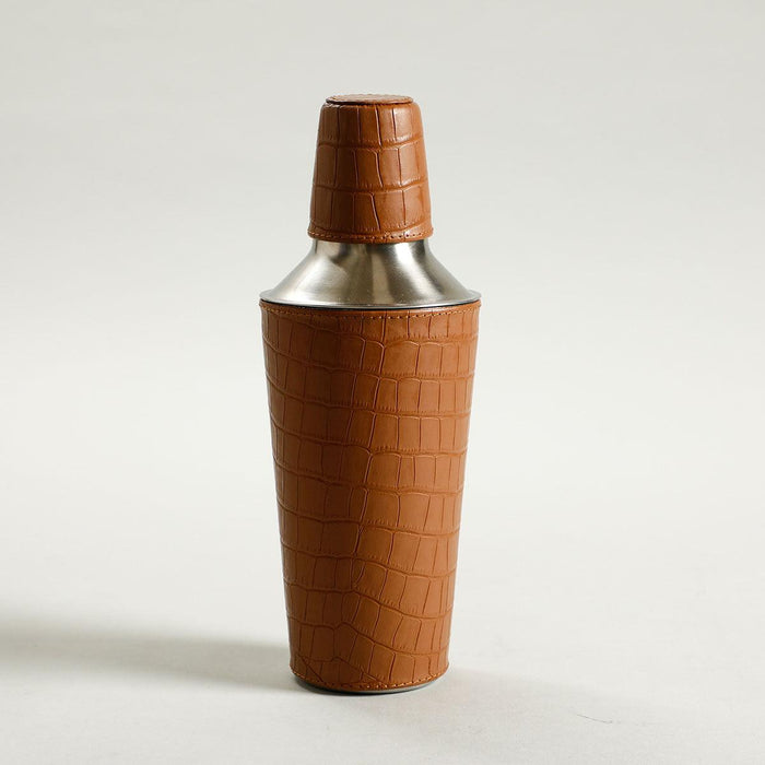 Light Tan Hip Cocktail Shaker Leather Sheath